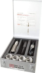 Heli-Coil - 4 Inserts, 1-1/2 - 6 UNC, Thread Repair Kit - 2.25" Insert Length - Exact Tool & Supply