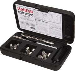 Heli-Coil - 18 Inserts, 3/8-24 UNF, Thread Repair Kit - 0.562" Insert Length - Exact Tool & Supply