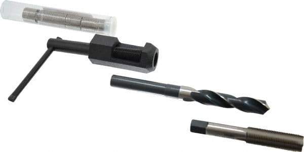 Heli-Coil - 6 Inserts, 9/16-18 UNF, Thread Repair Kit - 0.844" Insert Length - Exact Tool & Supply