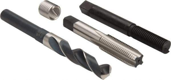 Heli-Coil - 12 Inserts, M14x2.00 Metric Coarse, Thread Repair Kit - 21mm Insert Length - Exact Tool & Supply