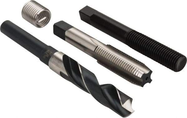 Heli-Coil - 6 Inserts, M16x2.00 Metric Coarse, Thread Repair Kit - 24mm Insert Length - Exact Tool & Supply