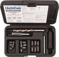 Heli-Coil - 18 Inserts, M10x1.25 Metric Fine, Thread Repair Kit - 15mm Insert Length - Exact Tool & Supply