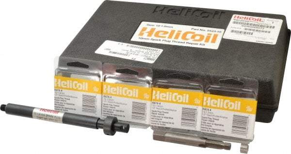 Heli-Coil - 24 Inserts, M10x1.00 Metric Fine, Thread Repair Kit - Includes Installation Tool and Tap - Exact Tool & Supply