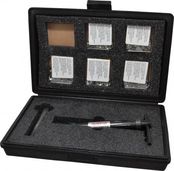 Heli-Coil - 30 Inserts, M14x1.25 Metric Fine, Thread Repair Kit - Includes Drill, Installation Tool and Tap - Exact Tool & Supply