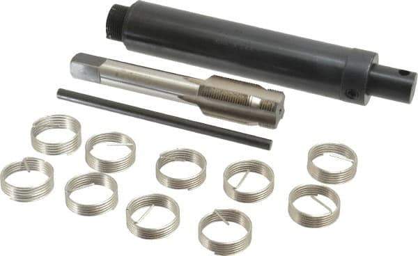 Heli-Coil - 10 Inserts, 7/8-18, Thread Repair Kit - Includes Installation Tool and Tap - Exact Tool & Supply
