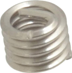 Heli-Coil - #6-32 UNC, 0.207" OAL, Free Running Helical Insert - Tanged, Stainless Steel - Exact Tool & Supply