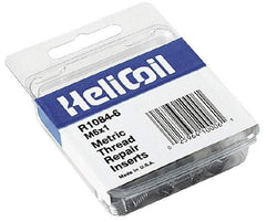 Heli-Coil - 1-1/4 - 12 UNF, 1-7/8" OAL, Free Running Helical Insert - 19-3/8 Free Coils, Tanged, Stainless Steel, Bright Finish, 1-1/2D Insert Length - Exact Tool & Supply