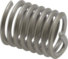 Heli-Coil - 7/16-14 UNC, 0.656" OAL, Free Running Helical Insert - 7-3/8 Free Coils, Tanged, Stainless Steel, Bright Finish, 1-1/2D Insert Length - Exact Tool & Supply