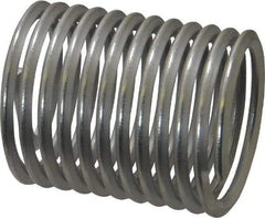 Heli-Coil - 1-1/2 - 6 UNC, 2-1/4" OAL, Free Running Helical Insert - 11-1/2 Free Coils, Tanged, Stainless Steel, Bright Finish, 1-1/2D Insert Length - Exact Tool & Supply