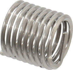 Heli-Coil - 5/16-24 UNF, 0.469" OAL, Free Running Helical Insert - 8-7/8 Free Coils, Tanged, Stainless Steel, Bright Finish, 1-1/2D Insert Length - Exact Tool & Supply