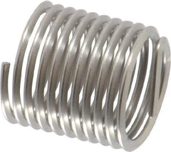 Heli-Coil - 7/16-20 UNF, 0.656" OAL, Free Running Helical Insert - 10-5/8 Free Coils, Tanged, Stainless Steel, Bright Finish, 1-1/2D Insert Length - Exact Tool & Supply