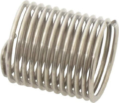 Heli-Coil - 9/16-18 UNF, 0.844" OAL, Free Running Helical Insert - 12-1/2 Free Coils, Tanged, Stainless Steel, Bright Finish, 1-1/2D Insert Length - Exact Tool & Supply