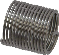 Heli-Coil - 5/8-18 UNF, 0.938" OAL, Free Running Helical Insert - 14-1/8 Free Coils, Tanged, Stainless Steel, Bright Finish, 1-1/2D Insert Length - Exact Tool & Supply