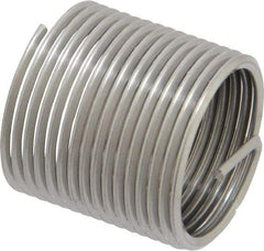 Heli-Coil - 7/8-14 UNF, 1.312" OAL, Free Running Helical Insert - 15-1/2 Free Coils, Tanged, Stainless Steel, Bright Finish, 1-1/2D Insert Length - Exact Tool & Supply
