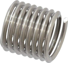 Heli-Coil - M12x1.75 Metric Coarse, 18mm OAL, Free Running Helical Insert - 8-1/4 Free Coils, Tanged, Stainless Steel, Bright Finish, 1-1/2D Insert Length - Exact Tool & Supply