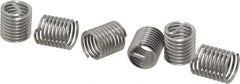 Heli-Coil - M14x2.00 Metric Coarse, 21mm OAL, Free Running Helical Insert - 8-1/2 Free Coils, Tanged, Stainless Steel, Bright Finish, 1-1/2D Insert Length - Exact Tool & Supply