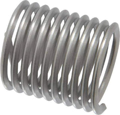 Heli-Coil - M16x2.00 Metric Coarse, 24mm OAL, Free Running Helical Insert - 9-3/4 Free Coils, Tanged, Stainless Steel, Bright Finish, 1-1/2D Insert Length - Exact Tool & Supply