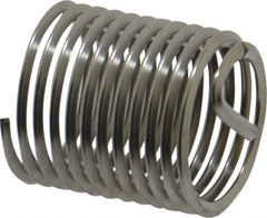 Heli-Coil - M12x1.25 Metric Fine, 18mm OAL, Free Running Helical Insert - 11-5/8 Free Coils, Tanged, Stainless Steel, Bright Finish, 1-1/2D Insert Length - Exact Tool & Supply