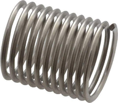 Heli-Coil - M14x1.50 Metric Fine, 21mm OAL, Free Running Helical Insert - 11-3/8 Free Coils, Tanged, Stainless Steel, Bright Finish, 1-1/2D Insert Length - Exact Tool & Supply