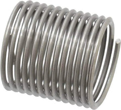 Heli-Coil - M16x1.50 Metric Fine, 24mm OAL, Free Running Helical Insert - 13/1/8 Free Coils, Tanged, Stainless Steel, Bright Finish, 1-1/2D Insert Length - Exact Tool & Supply