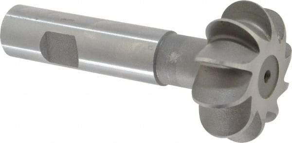 Whitney Tool Co. - 3/8" Radius, 3/4" Circle Diam, 1-7/8" Cutter Diam, Shank Connection, Convex Radius Cutter - 3/4" Shank Diam, 4" OAL, High Speed Steel, Uncoated, Profile Ground, 10 Teeth, Weldon Flat - Exact Tool & Supply