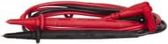 Fluke - Black/Red Electrical Test Equipment Leads - Use with Fluke 175, 177, 179 True RMS Digital Multimeters, Fluke 287, 289 True-RMS Industrial Logging Multimeters, Fluke 705 Loop Calibrators - Exact Tool & Supply