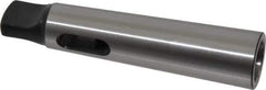 Interstate - MT2 Inside Morse Taper, MT3 Outside Morse Taper, Standard Reducing Sleeve - Soft with Hardened Tang, 3/4" Projection, 112mm OAL, 24.7mm Body Diam - Exact Tool & Supply