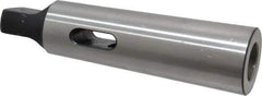 Interstate - MT2 Inside Morse Taper, MT4 Outside Morse Taper, Standard Reducing Sleeve - Soft with Hardened Tang, 1/4" Projection, 124mm OAL, 31.6mm Body Diam - Exact Tool & Supply