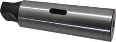 Interstate - MT2 Inside Morse Taper, MT5 Outside Morse Taper, Standard Reducing Sleeve - Soft with Hardened Tang, 1/4" Projection, 156mm OAL, 44.7mm Body Diam - Exact Tool & Supply