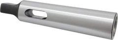 Interstate - MT3 Inside Morse Taper, MT4 Outside Morse Taper, Standard Reducing Sleeve - Soft with Hardened Tang, 3/4" Projection, 140mm OAL, 32.4mm Body Diam - Exact Tool & Supply