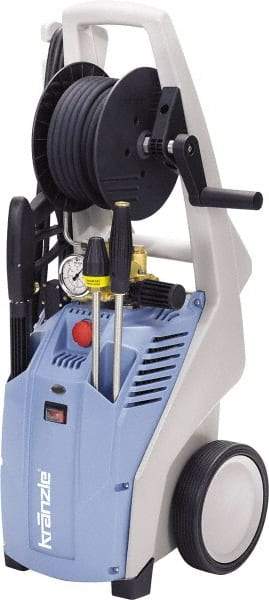 Kranzle - Electric, 15 Amp, 1.6 hp, 1,650 psi, 1.7 GPM, Cold Water Pressure Washer - 50' x 3/8" Hose, 110 Max Volts - Exact Tool & Supply