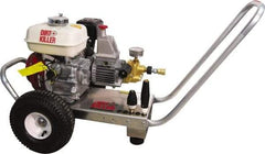 Dirt Killer - Gas, 5.5 hp, 2,000 psi, 3.5 GPM, Cold Water Pressure Washer - 50' x 3/8" Hose - Exact Tool & Supply