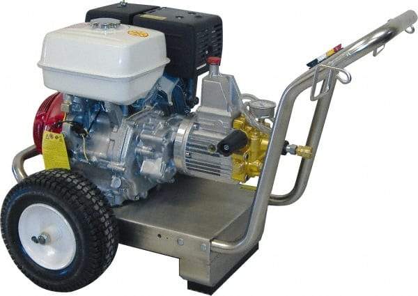 Dirt Killer - Gas, 13 hp, 3,500 psi, 4.2 GPM, Cold Water Pressure Washer - 50' x 3/8" Hose - Exact Tool & Supply