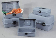 Flambeau - 1 Compartment Utility Tool Box - 17-1/8" Wide x 8-5/8" Deep x 9-1/4" High, Copolymer Resin, Gray - Exact Tool & Supply