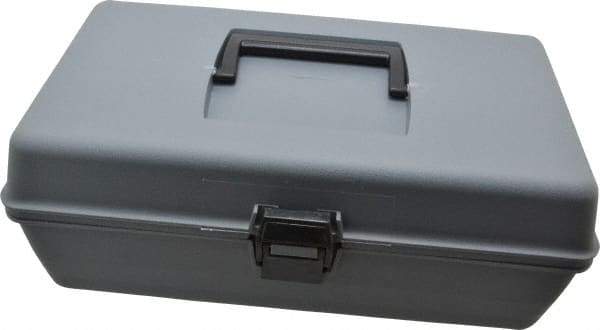 Flambeau - 1 Compartment Utility Tool Box - 11-1/8" Wide x 5-3/4" Deep x 4" High, Copolymer Resin, Gray - Exact Tool & Supply