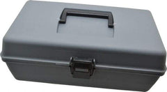 Flambeau - 1 Compartment Utility Tool Box - 11-1/8" Wide x 5-3/4" Deep x 4" High, Copolymer Resin, Gray - Exact Tool & Supply