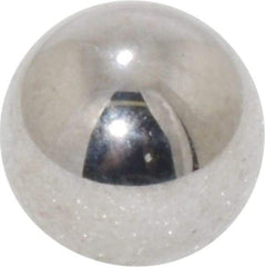 Value Collection - 3/8 Inch Diameter, Grade 25, Chrome Steel Ball - 62 to 66 C Hardness, 0.00005 Inch Diameter Deviation, 0.000025 Inch Sphericity - Exact Tool & Supply