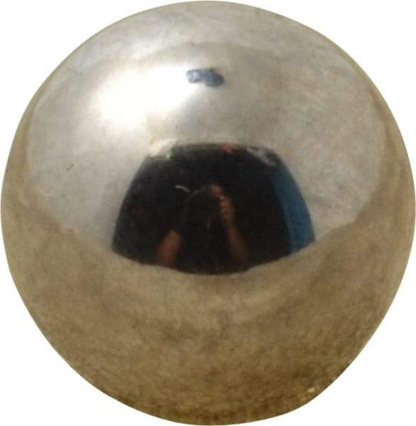 Value Collection - 13/32 Inch Diameter, Grade 25, Chrome Steel Ball - 62 to 66 C Hardness, 0.00005 Inch Diameter Deviation, 0.000025 Inch Sphericity - Exact Tool & Supply