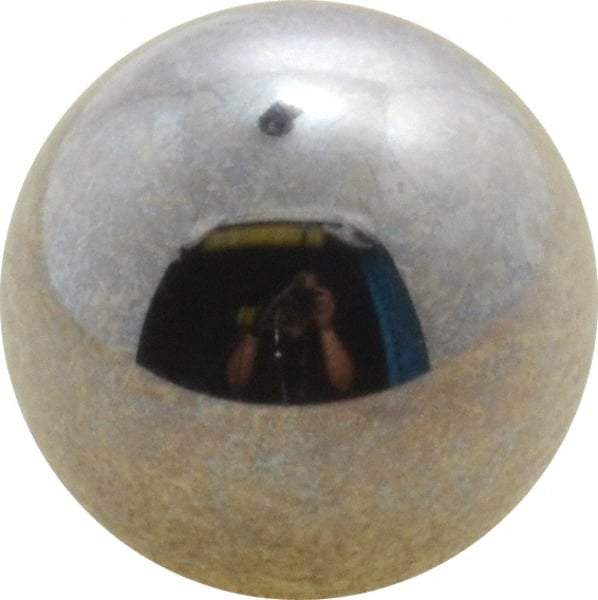 Value Collection - 1/2 Inch Diameter, Grade 25, Chrome Steel Ball - 62 to 66 C Hardness, 0.00005 Inch Diameter Deviation, 0.000025 Inch Sphericity - Exact Tool & Supply