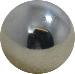 Value Collection - 9/16 Inch Diameter, Grade 25, Chrome Steel Ball - 62 to 66 C Hardness, 0.00005 Inch Diameter Deviation, 0.000025 Inch Sphericity - Exact Tool & Supply