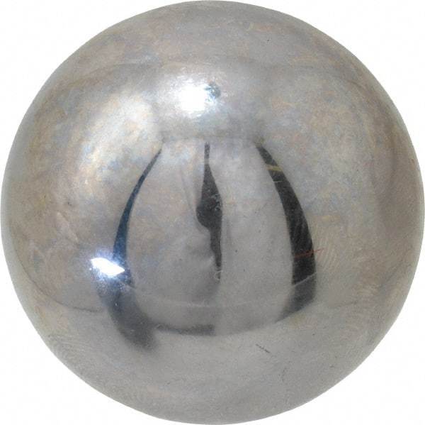 Value Collection - 1-1/4 Inch Diameter, Grade 25, Chrome Steel Ball - 62 to 66 C Hardness, 0.00005 Inch Diameter Deviation, 0.000025 Inch Sphericity - Exact Tool & Supply