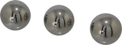 Value Collection - 1-1/2 Inch Diameter, Grade 50, Chrome Steel Ball - 62 to 66 C Hardness, 0.00005 Inch Diameter Deviation, 0.000025 Inch Sphericity - Exact Tool & Supply