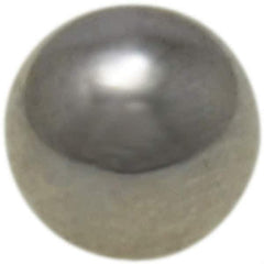 Value Collection - 5 mm Diameter, Grade 25, Chrome Steel Ball - 62 to 66 C Hardness, 0.00005 Inch Diameter Deviation, 0.000025 Inch Sphericity - Exact Tool & Supply