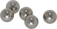 Value Collection - 1/4 Inch Diameter, Grade 100, 440-C Stainless Steel Ball - 57 - 61 C Hardness, 0.0005 Inch Sphericity, 0.0005 Inch Diameter Deviation - Exact Tool & Supply