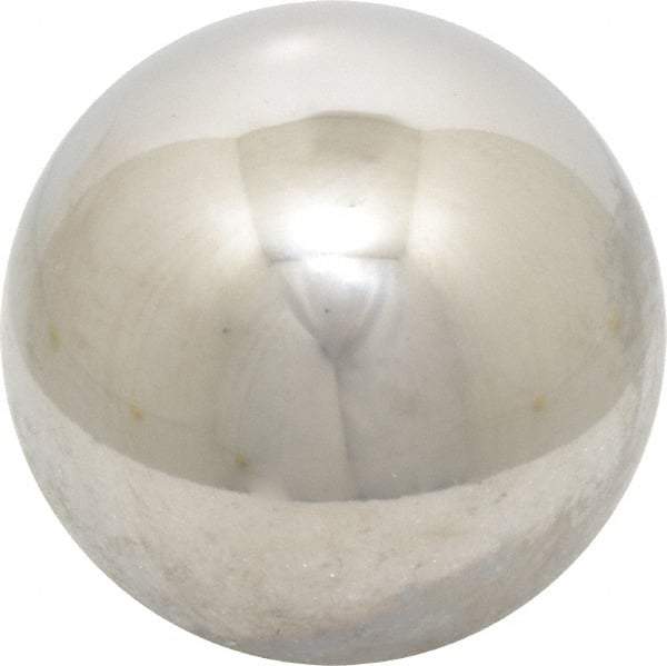 Value Collection - 2 Inch Diameter, Grade 100, 440-C Stainless Steel Ball - 57 - 61 C Hardness, 0.0005 Inch Sphericity, 0.0005 Inch Diameter Deviation - Exact Tool & Supply