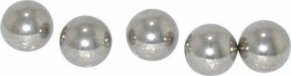 Value Collection - 1/4 Inch Diameter, Grade 100, 316 Stainless Steel Ball - 40 - 45 C Hardness, 0.0001 Inch Sphericity, 0.0001 Inch Diameter Deviation - Exact Tool & Supply