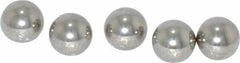 Value Collection - 1/4 Inch Diameter, Grade 100, 316 Stainless Steel Ball - 40 - 45 C Hardness, 0.0001 Inch Sphericity, 0.0001 Inch Diameter Deviation - Exact Tool & Supply