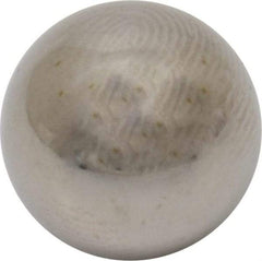 Value Collection - 3/8 Inch Diameter, Grade 100, 316 Stainless Steel Ball - 40 - 45 C Hardness, 0.0001 Inch Sphericity, 0.0001 Inch Diameter Deviation - Exact Tool & Supply