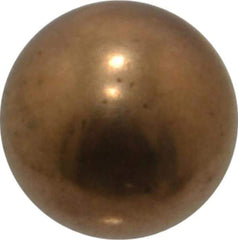 Value Collection - 5/16 Inch Diameter Brass Ball - 0.0002 Inch Sphericity, Grade 200, 75 to 87 B Hardness - Exact Tool & Supply