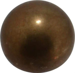 Value Collection - 3/8 Inch Diameter Brass Ball - 0.0002 Inch Sphericity, Grade 200, 75 to 87 B Hardness - Exact Tool & Supply